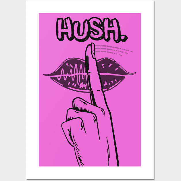 hush Wall Art by moonmorph